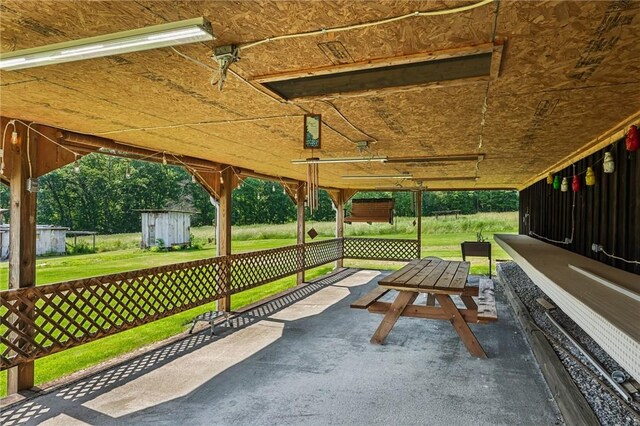 379 Airport Rd, Worthington, PA 16262 - view of patio / terrace with a storage unit