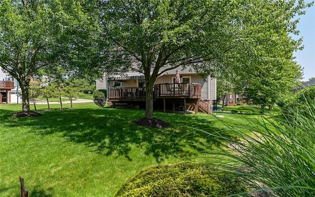 3150 Sundance Ct, Hampton, PA 15101 - view of green lawn featuring a deck