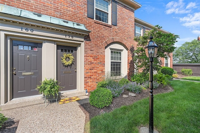 158 Jamestown Ct, Pittsburgh, PA 15216 - property entrance with brick siding
