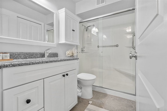 158 Jamestown Ct, Pittsburgh, PA 15216 - full bathroom featuring vanity, a shower stall, and stone finish floors