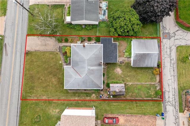 463 Thomas St, Monroeville, PA 15146 - aerial view of property and surrounding area with property parcel outlined
