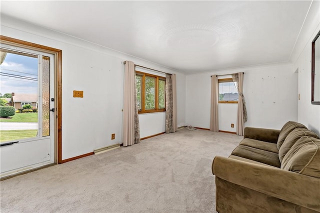 463 Thomas St, Monroeville, PA 15146 - living room with light colored carpet and baseboards