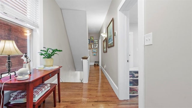 422 S Lang Ave, Point Breeze, PA 15208 - corridor featuring light wood-style floors