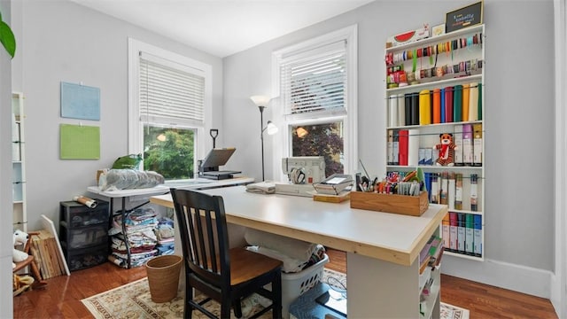 422 S Lang Ave, Point Breeze, PA 15208 - office with dark wood-style floors