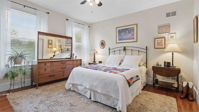 422 S Lang Ave, Point Breeze, PA 15208 - bedroom featuring wood finished floors and ceiling fan