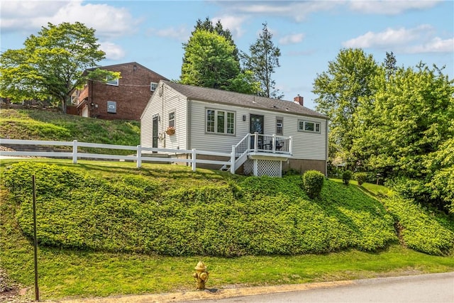 301 Chalfant St, Chalfant Boro, PA 15112 - view of front facade featuring a chimney