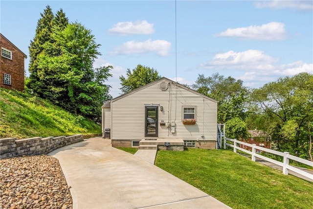 301 Chalfant St, Chalfant Boro, PA 15112 - back of property with concrete driveway