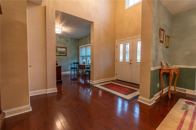 1010 Country Club Rd, Penn Twp Wml, PA 15644 - entryway with wood-type flooring and a towering ceiling