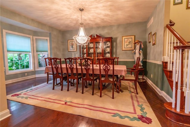 1010 Country Club Rd, Penn Twp Wml, PA 15644 - dining space featuring a chandelier and wood finished floors