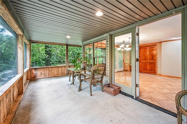 301 Hopper Rd, Delaware Twp, PA 16154 - sunroom / solarium with a chandelier