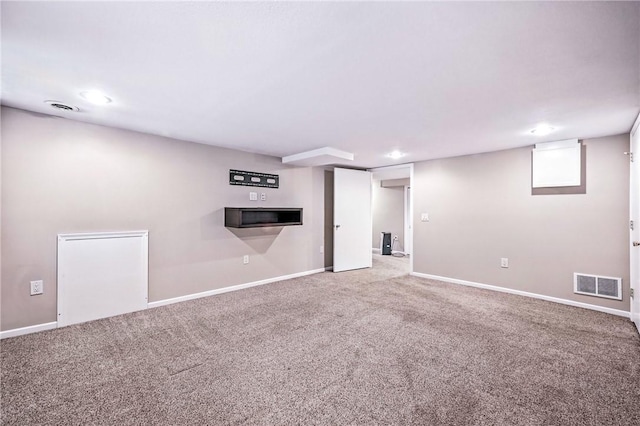 301 Hopper Rd, Delaware Twp, PA 16154 - finished below grade area featuring carpet flooring and recessed lighting