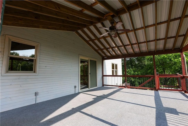 158 Snowdrift Rd, Nottingham, PA 15330 - view of patio / terrace featuring a ceiling fan