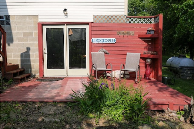 158 Snowdrift Rd, Nottingham, PA 15330 - rear view of property with a wooden deck