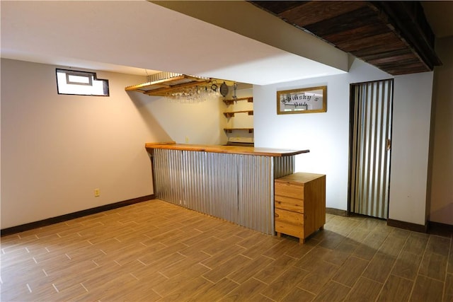 158 Snowdrift Rd, Nottingham, PA 15330 - indoor dry bar with wood finished floors and baseboards