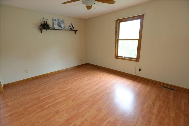 158 Snowdrift Rd, Nottingham, PA 15330 - empty room with ceiling fan and light wood-type flooring