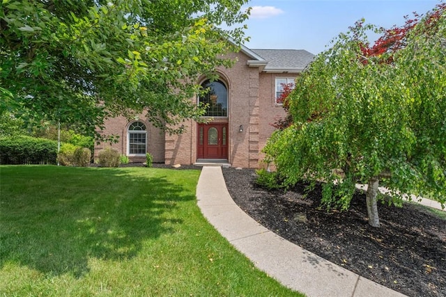 4019 Chelstead Way, Murrysville, PA 15668 - view of front of house featuring a front yard and brick siding