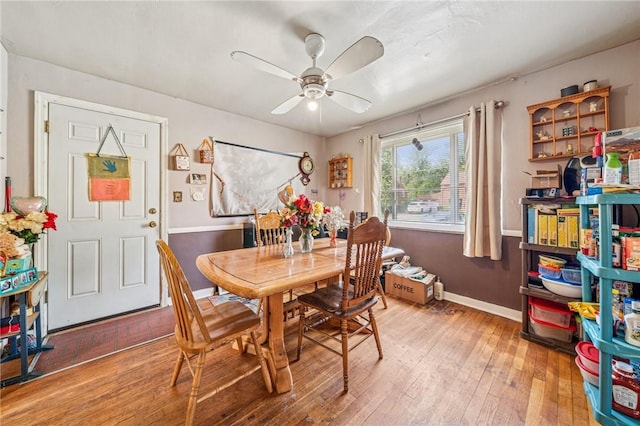 1324 Maple Ave, Verona, PA 15147 - dining space with a ceiling fan and light wood-type flooring