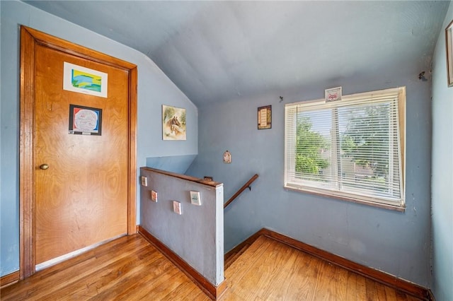 1324 Maple Ave, Verona, PA 15147 - interior space featuring vaulted ceiling and light wood-type flooring