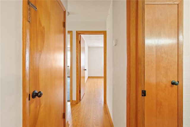 2345 Stoystown Rd, Somerset Twp, PA 15541 - hallway featuring light wood-type flooring and baseboards