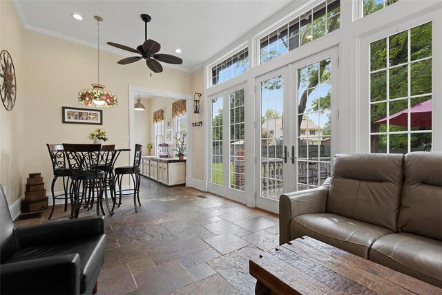 899 Old Thorn Run Rd, Moon/Crescent Twp, PA 15108 - sunroom with french doors