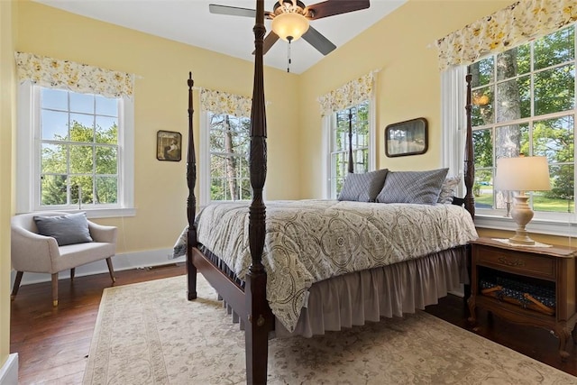 899 Old Thorn Run Rd, Moon/Crescent Twp, PA 15108 - bedroom featuring wood finished floors and a ceiling fan