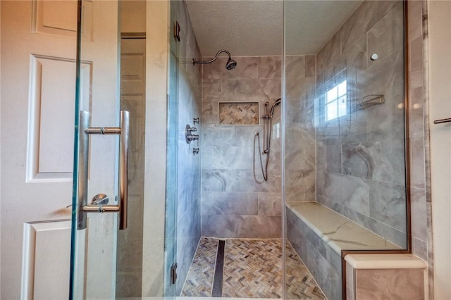 400 Chapel, Cranberry Twp, PA 16066 - full bath with a stall shower and a textured ceiling