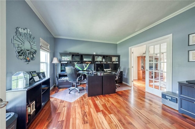 400 Chapel, Cranberry Twp, PA 16066 - office space featuring light wood-type flooring and crown molding