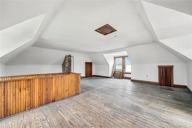 520 Morrell Ave, Connellsville, PA 15425 - bonus room with vaulted ceiling and hardwood / wood-style floors
