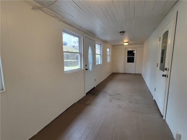 778 Millers Run Rd, Mcdonald Nwa, PA 15057 - empty room featuring wooden ceiling and concrete floors