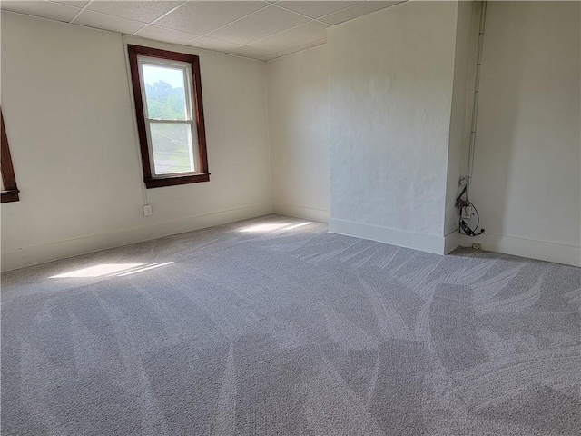 778 Millers Run Rd, Mcdonald Nwa, PA 15057 - carpeted spare room featuring a drop ceiling and baseboards