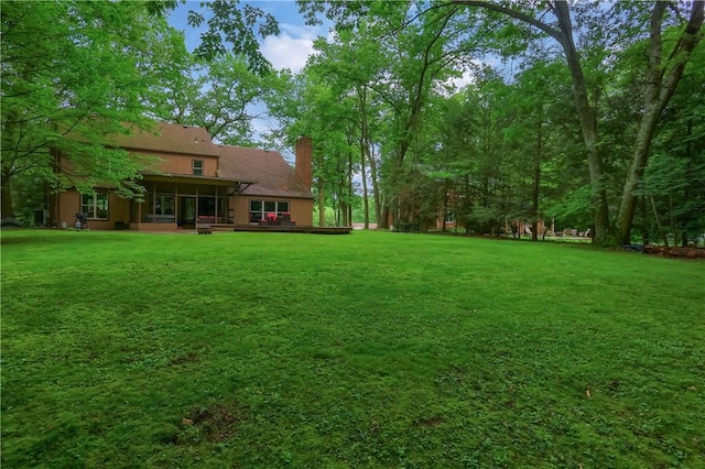 1259 Lakevue Dr, Penn Twp, PA 16001 - view of green lawn featuring a sunroom