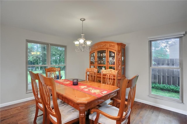 1259 Lakevue Dr, Penn Twp, PA 16001 - dining space with a chandelier and wood finished floors