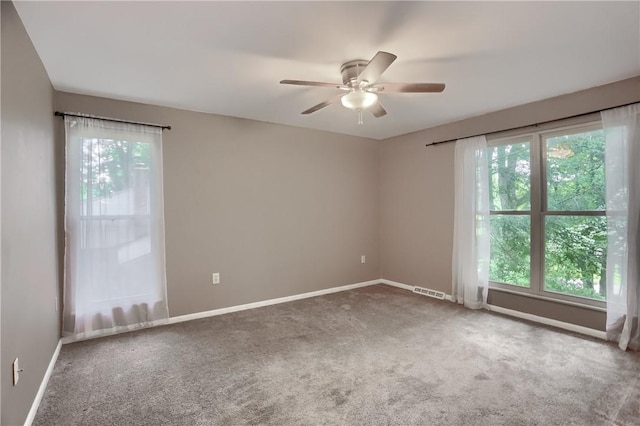 1259 Lakevue Dr, Penn Twp, PA 16001 - carpeted spare room with plenty of natural light and a ceiling fan