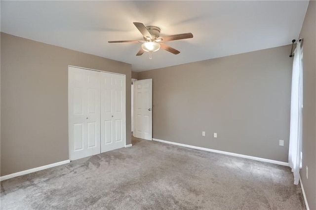 1259 Lakevue Dr, Penn Twp, PA 16001 - unfurnished bedroom with carpet, a closet, and ceiling fan