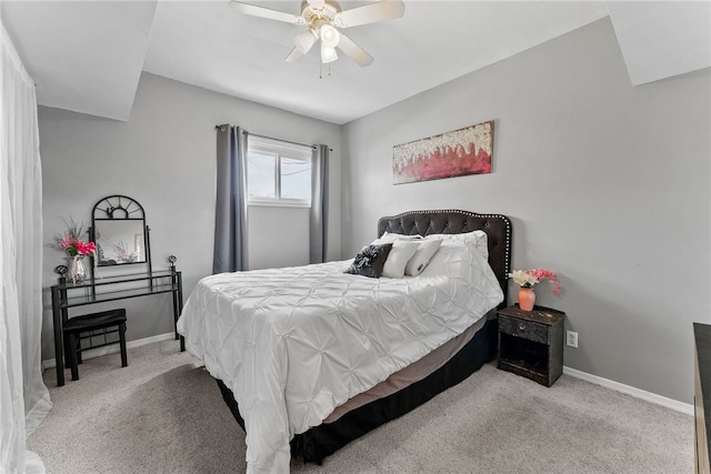 205 Cottage St, Neville Twp, PA 15225 - carpeted bedroom with baseboards and a ceiling fan