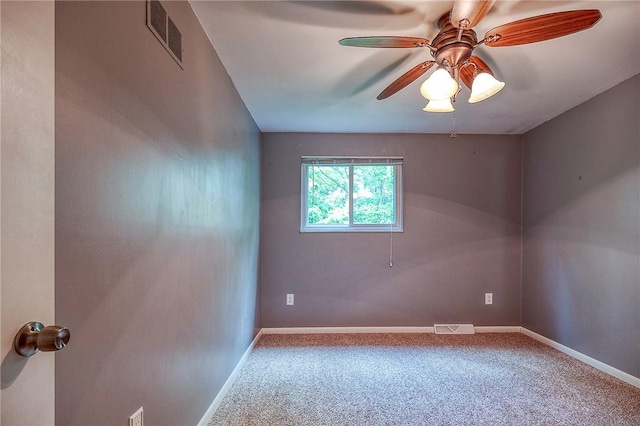 413 Allenberry Dr, Ross Twp, PA 15237 - carpeted spare room featuring ceiling fan and baseboards