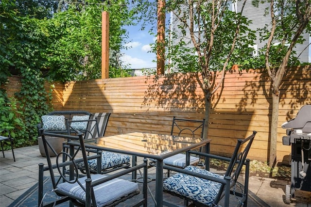 215 Emerson St, Shadyside, PA 15206 - view of patio / terrace featuring outdoor dining area and a grill