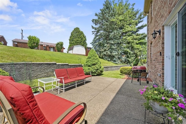 110 Northgate, West Mifflin, PA 15122 - view of patio featuring grilling area and outdoor lounge area