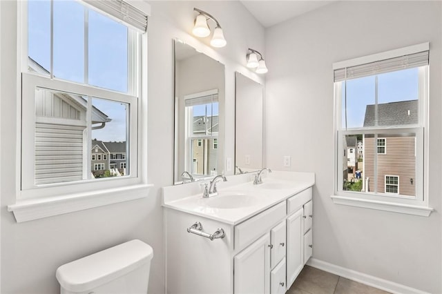 489 Nolan Cir, Cranberry Twp, PA 16066 - bathroom with double vanity and tile patterned flooring