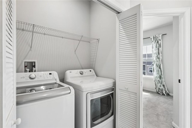 489 Nolan Cir, Cranberry Twp, PA 16066 - washroom featuring separate washer and dryer and carpet flooring