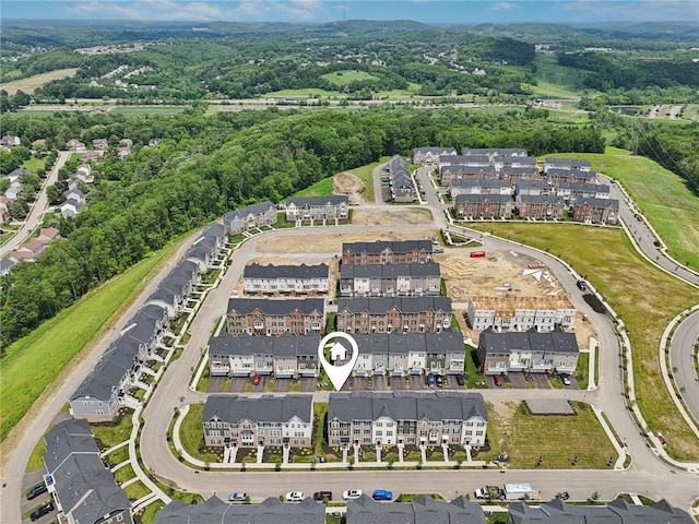 489 Nolan Cir, Cranberry Twp, PA 16066 - aerial view of property and surrounding area featuring nearby suburban area