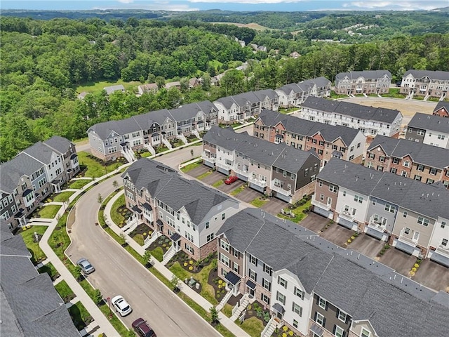 489 Nolan Cir, Cranberry Twp, PA 16066 - aerial perspective of suburban area featuring a heavily wooded area