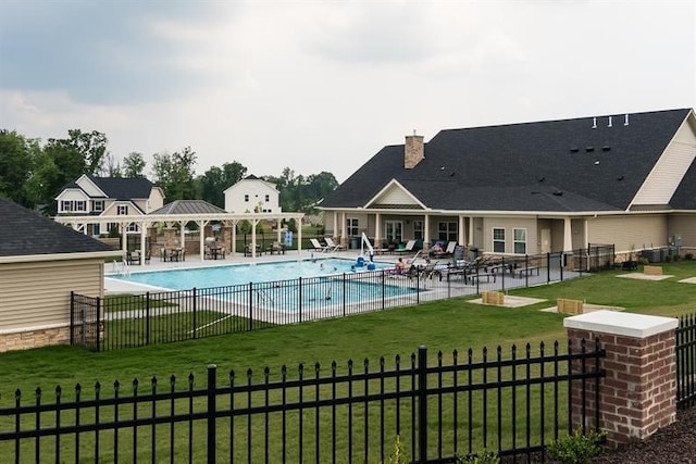 489 Nolan Cir, Cranberry Twp, PA 16066 - community pool with a patio and a gazebo