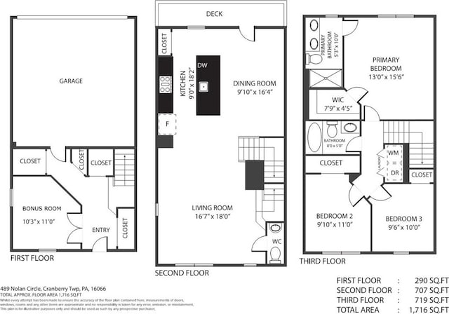489 Nolan Cir, Cranberry Twp, PA 16066 - view of room layout