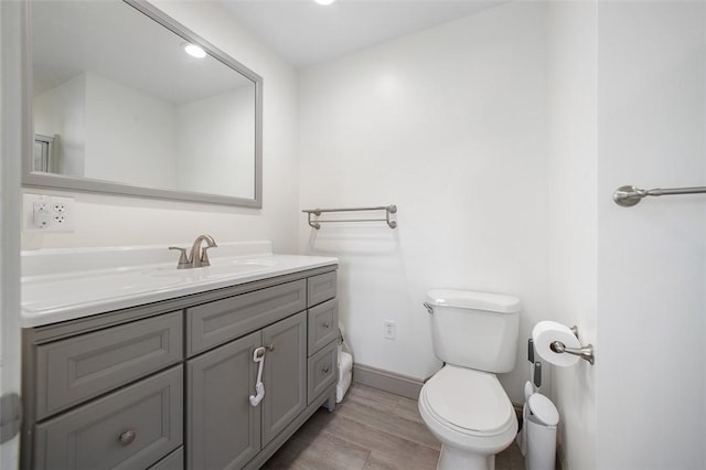 1431 Monastery Dr, Latrobe, PA 15650 - bathroom featuring vanity and wood finished floors