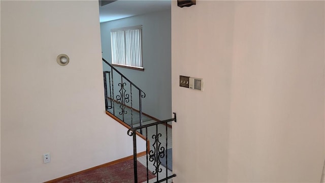 11297 Highpoint Dr, Penn Hills, PA 15235 - staircase with baseboards