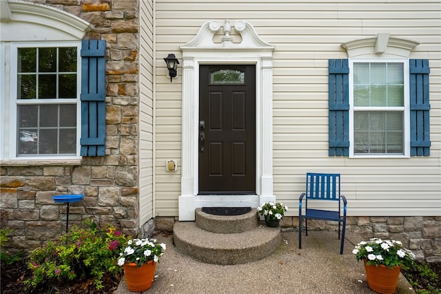 1020 Granite Dr, South Fayette, PA 15057 - entrance to property featuring stone siding