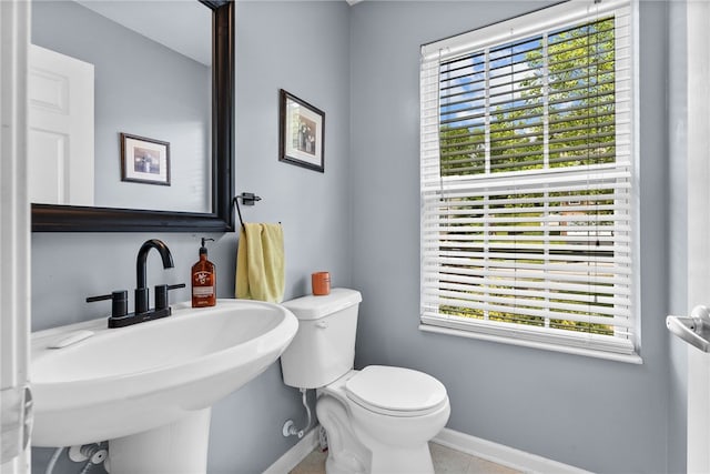 1020 Granite Dr, South Fayette, PA 15057 - half bath with healthy amount of natural light and tile patterned flooring