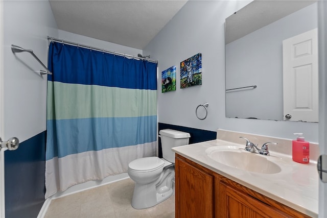 1020 Granite Dr, South Fayette, PA 15057 - full bath featuring vanity, tile patterned floors, and shower / bath combination with curtain