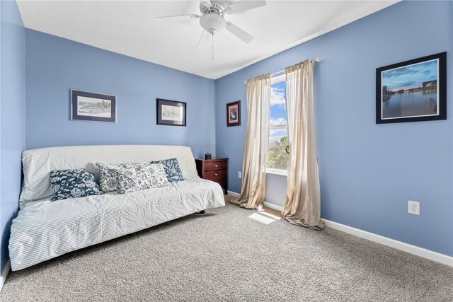 1020 Granite Dr, South Fayette, PA 15057 - carpeted bedroom featuring baseboards and ceiling fan